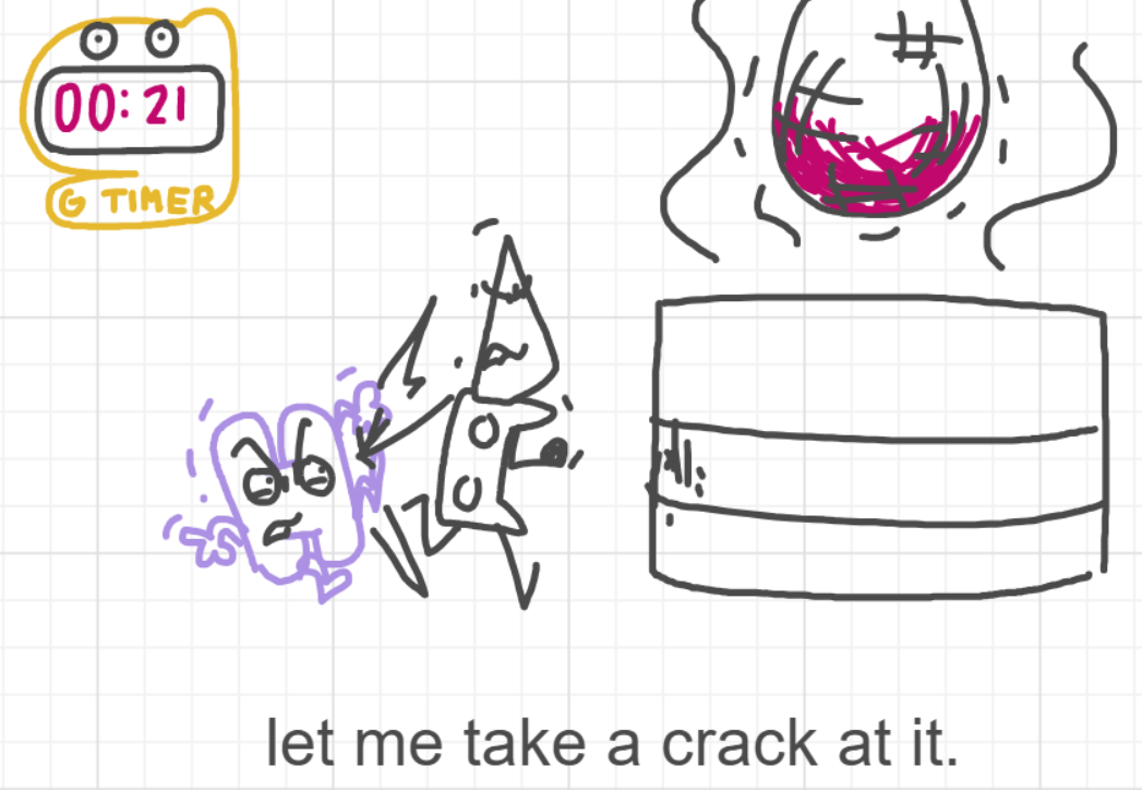 A panel from I've Been Everywhere, Man, episode nine of the Board Boards object show by Furretwalk/WalkingFurret.